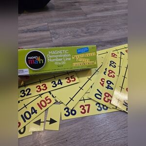 Dowling Magnets Magnetic Demonstration Number Line (-10 to 120), Set of 31